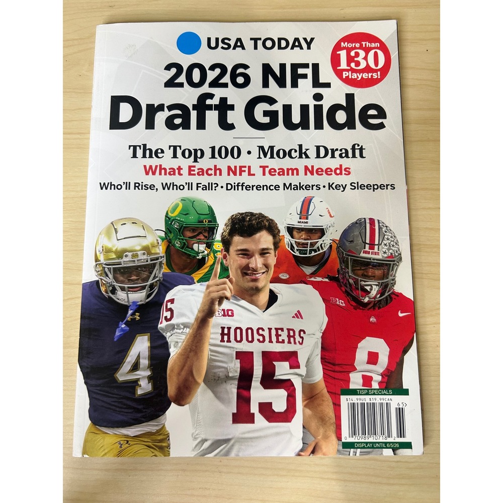 USA TODAY 2026 NFL Draft Guide Top 100 Mock Draft Team Needs Magazine Prospectus